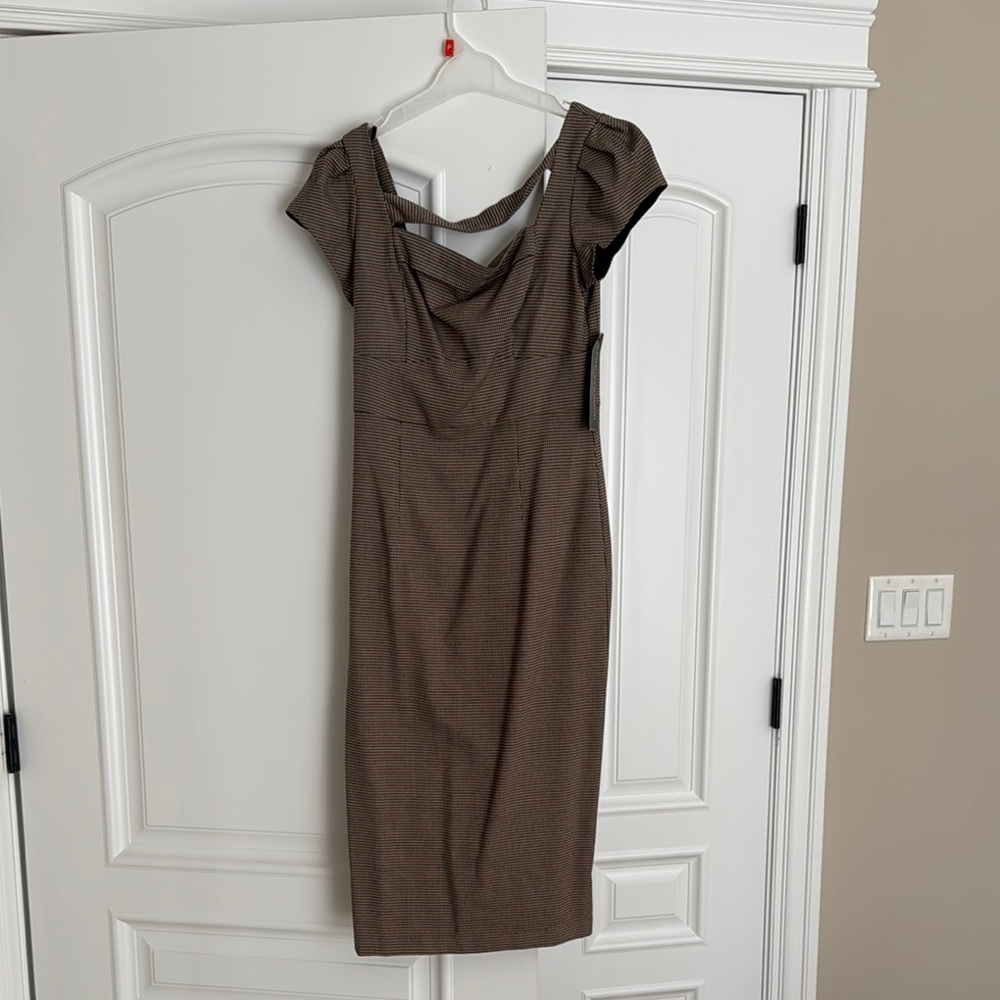 Stop staring Elegant Brown Dress